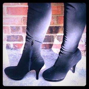 Black Knee High Boots